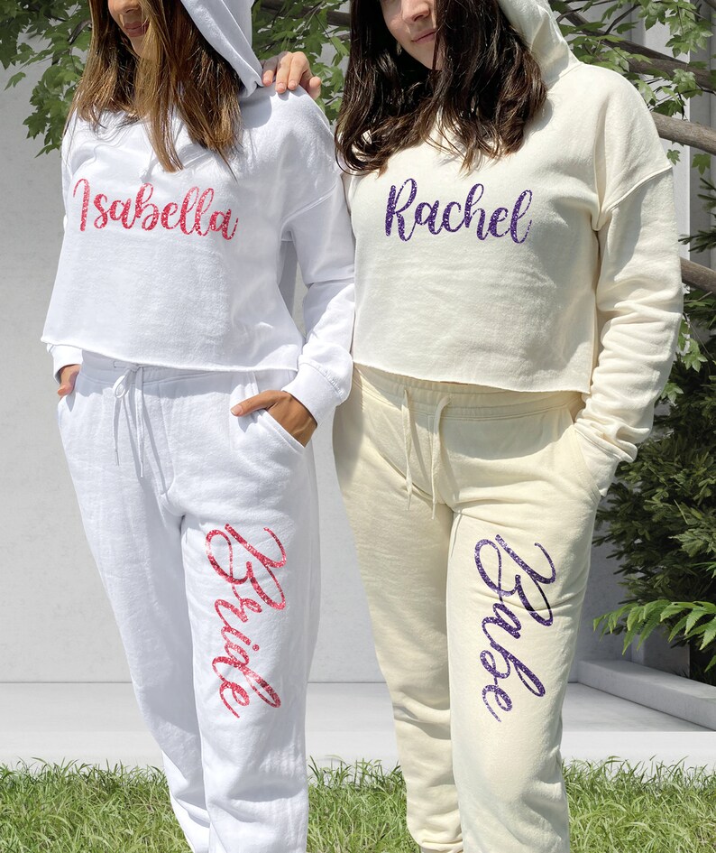 Personalized Bridal Party Sweatsuit Set Custom Bride Etsy