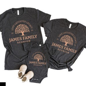 Custom Family Reunion Shirts, Boho Family Tree, Personalized Name image 1