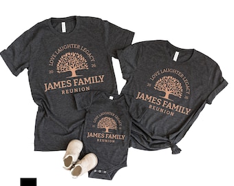 Custom Family Reunion Shirts, Boho Family Tree, Personalized Name