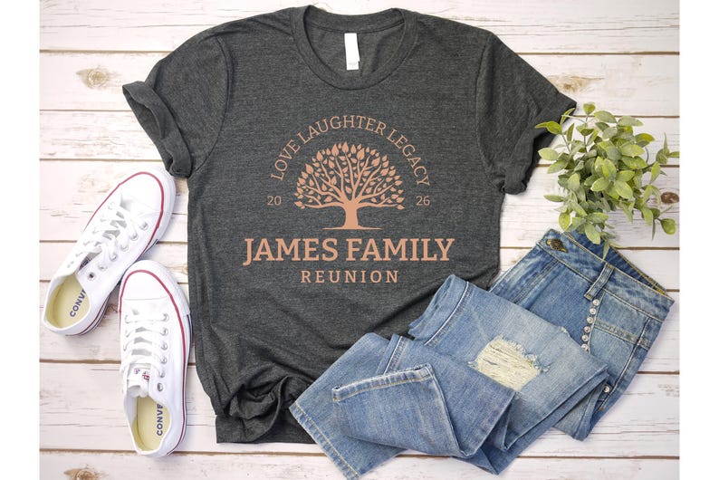 Custom Family Reunion Shirts, Boho Family Tree, Personalized Name image 3