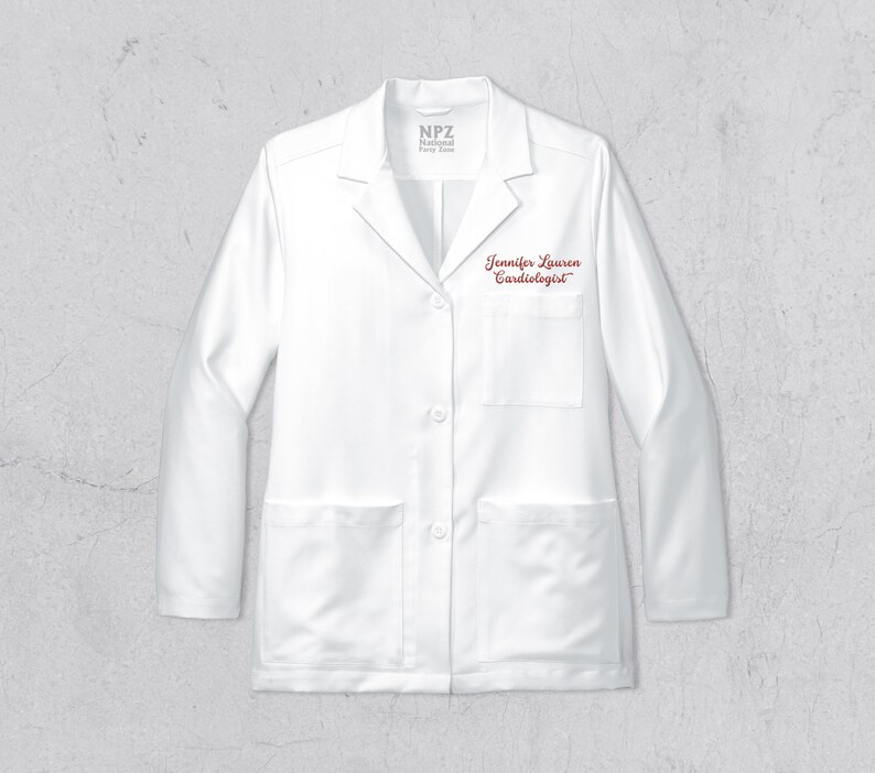 Custom Womens Lab Coat Custom Lab Coat Embroidered Medical Etsy