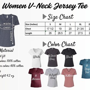 women's v - neck jersey tee sizes chart