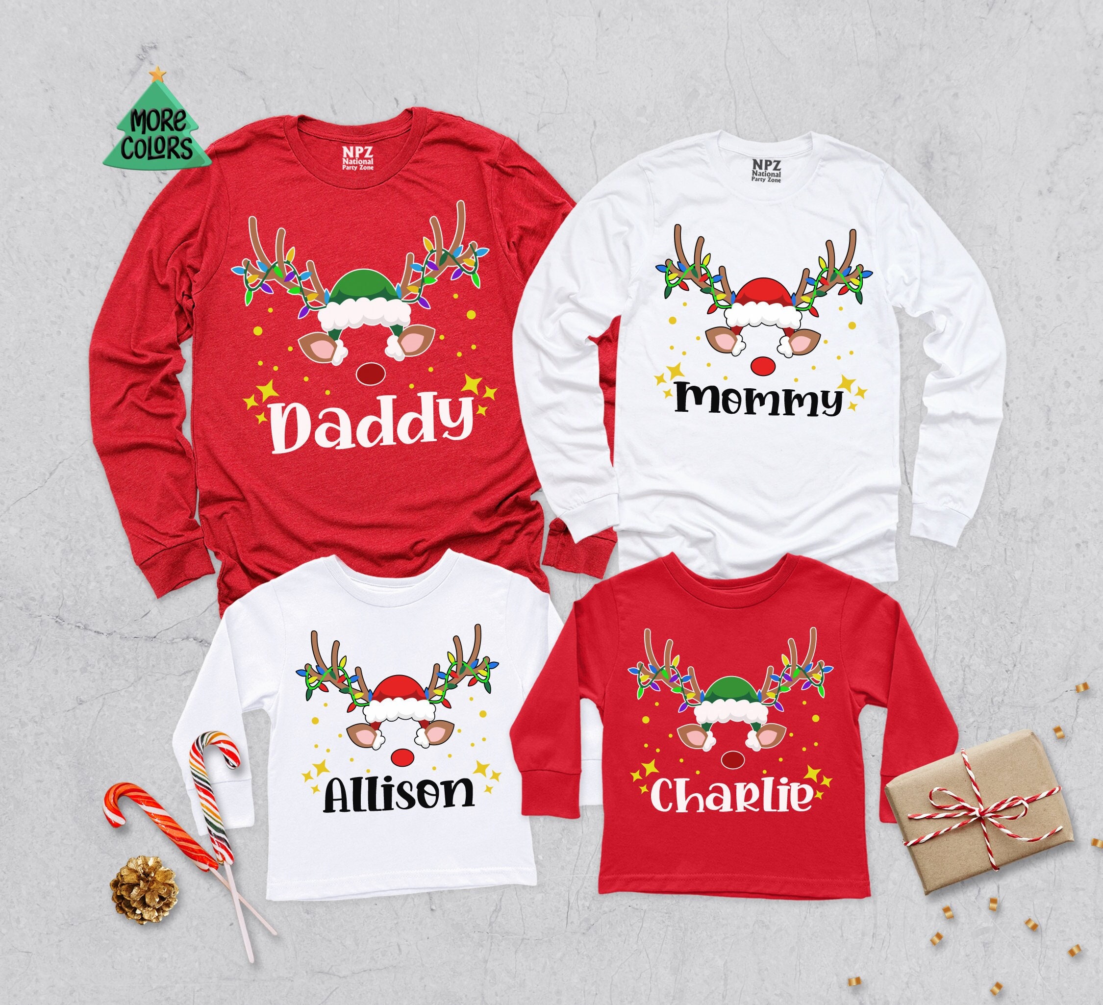 Long sleeve family christmas shirts Clearance