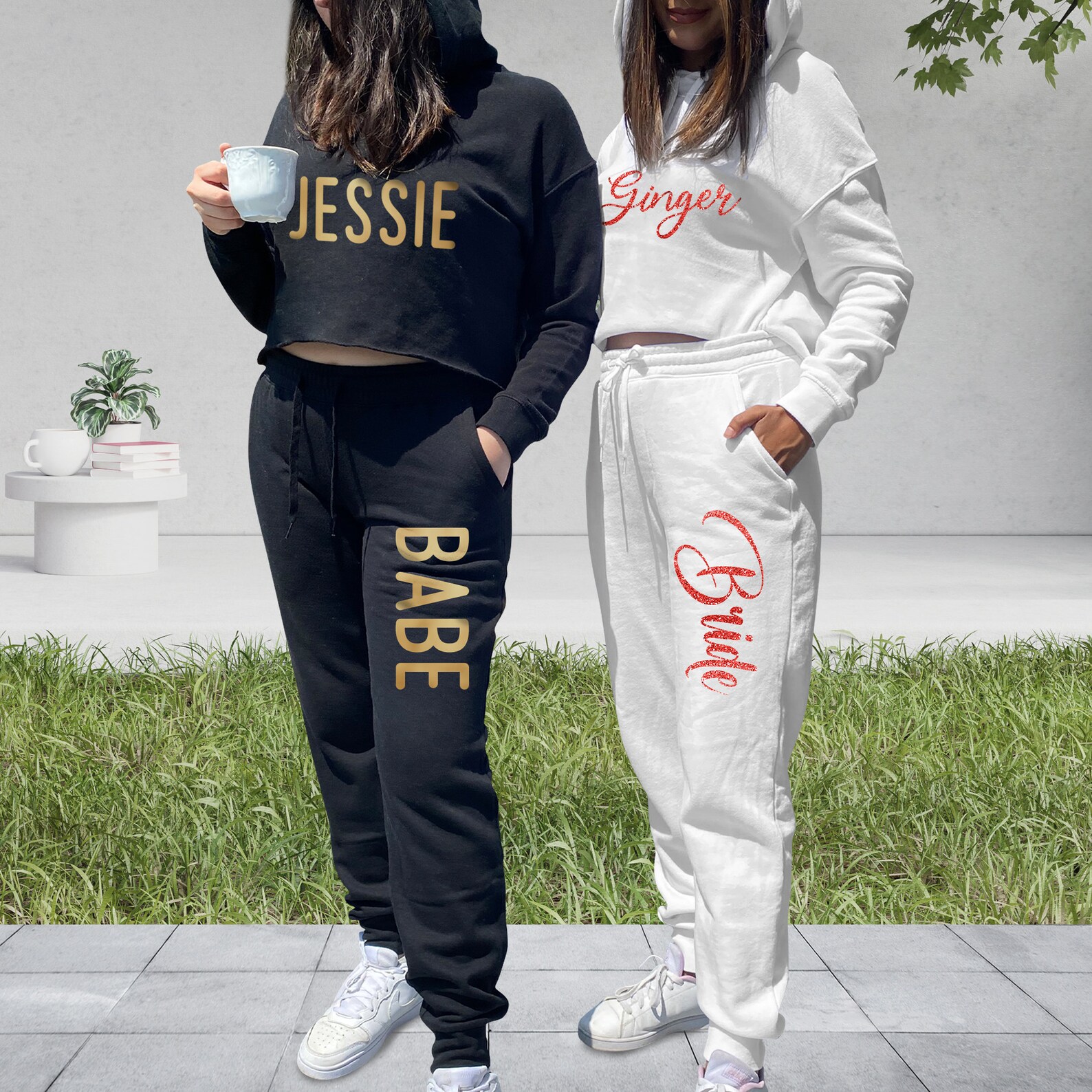 Personalized Bridal Party Sweatsuit Set Custom Bride Etsy