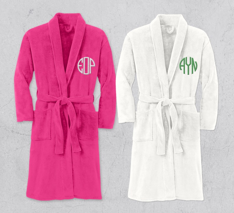 Custom Embroidered Robes Personalized Robes Embroidered Etsy
