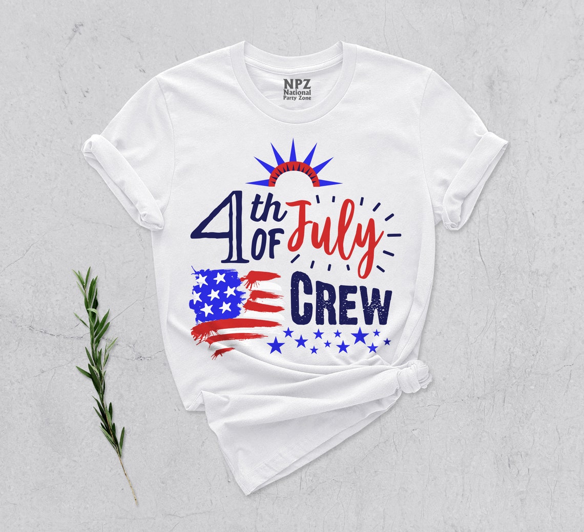 4th Of July Crew Shirt Patriotic Shirt 4th Of July Outfit Etsy