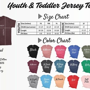 youth and toddler jersey tees sizes chart