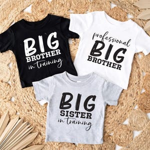 Siblings Shirt Set, Big Brother Big Sister Little Sister, Oldest Middle Youngest, Pregnancy Reveal, Family Baby Announcement