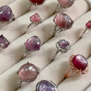 Purple Lepidolite ring , Purple Mica , healing crystal ring , healing energy , balancing energy, purple stone ring, healer energy, self love