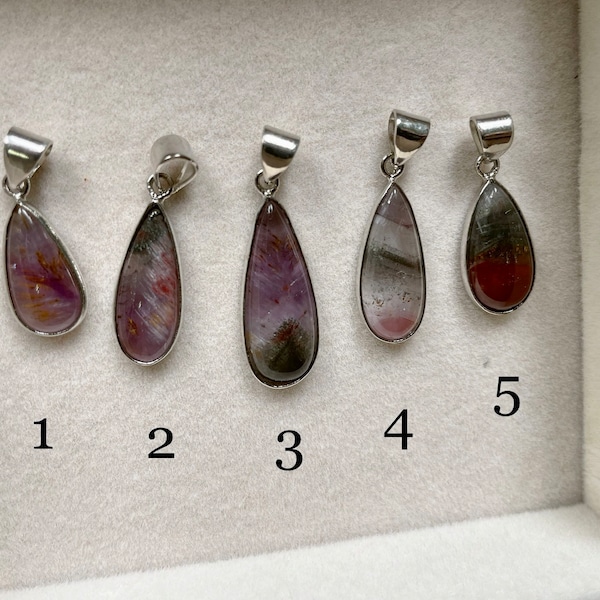 Auralite 23 Pendant necklace, Auralite-23 Red Cap Amethyst, amethyst crystal, manifestation pendant, healer pendant necklace