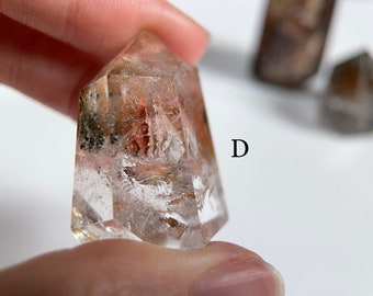 Natural Garden Quartz Tower Point, Lodolite Points, Phantom Quartz , Garden Quartz, layer Quartz, bulk lodolite points freeform