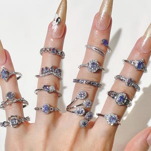 Tansanit Ring, Tansanit Ring, Tansanit Ring, Tansanit Ring, violetter Tansanit Ring, Tansanit Ring, violetter Edelstein Ring, Tansanit Ring, violett Ring, Tansanit Ring