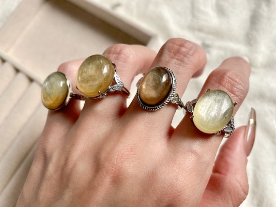 Lepidolite ring on sale