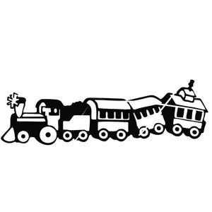 Toy Train transport railroad Railway Locomotive Steam Engine Choo Choo Railway * Cut Sign Image ClipArt digital File eps dxf png jpeg svg
