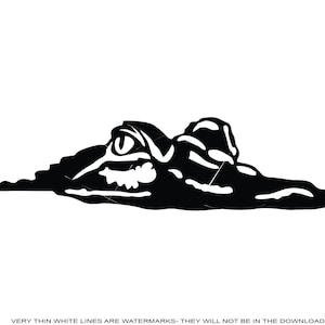 Alligator Face Wildlife Gator Crocodile Reptile Wild Animal Zoo * Cut Sign Design Image ClipArt digital download eps dxf png jpeg SVG