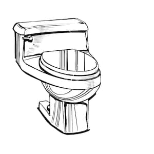 Flush Toilet John Bathroom Furniture Wash Washroom Read Book Magazine Sanitary * Cut Image ClipArt digital Files eps png jpeg svg