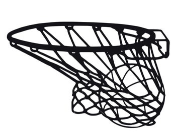 Basketball #2 Hoop Shoot Rim Net Ball Backboard Team Goal Game Scoring Points School Cut Image ClipArt digital download eps dxf png jpeg SVG