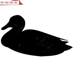 wood Duck Waterfowl Canadian Bird Outdoor Wildlife Hunting Game Sport Simple Black Cut Image ClipArt digital download eps dxf png jpeg svg