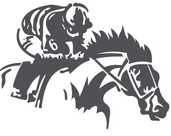 Jockey giving his All Horseback Racing Race Track Equestrian Stallion competition Cut Sign Image ClipArt digital download eps dxf png svg