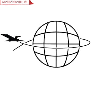 Flugzeug Reise Welt Globus Landkarte Atlas Planet Erde Kontinent Geographie * Cut Sign ClipArt digitaler download eps/dxf/png/jpeg/svg