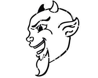 Devil Face SVG Bundle, Devil Face Dxf, Devil Face Png, Devil