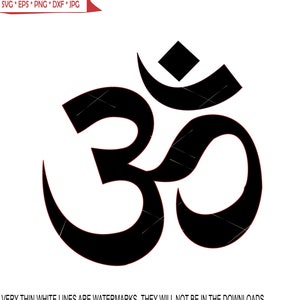 Om Symbol Hindu Indian Sacred Sound Religions Buddhism Hinduism Jainism Statement   Image ClipArt digital download eps dxf png jpeg svg