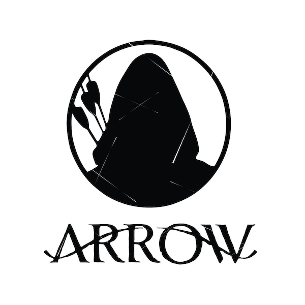 simple Arrow Man Hood Superhero TV series  Green Arrow Hunting Bow Archery DC Comics Cut Sign ClipArt digital download eps/dxf/png/jpeg/svg