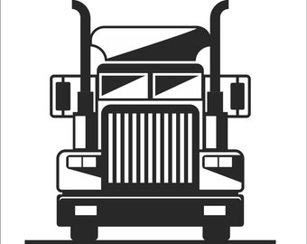 Free Free 177 Semi Truck Front View Svg SVG PNG EPS DXF File