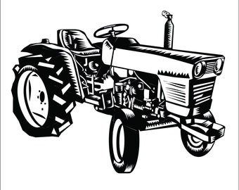 Vintage Tractor Farming Machinery Agriculture Soil Seed Planting Mow AG  SVG * Cut Sign Image ClipArt digital download eps/dxf/png/jpeg/svg