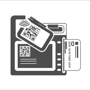 Portemonnee Betalen met mobiele telefoon Mobiele app Portemonneebetalingen Creditcard Smartphone Geld verzenden * ClipArt digitale download eps/dxf/png/jpeg/svg