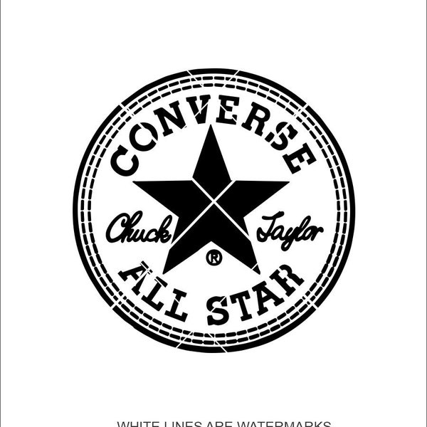 Converse All Star Sneakers Running Sport Game Gripping Traction Teen Footwear Chuck Taylors   ClipArt digital download eps dxf png jpeg svg