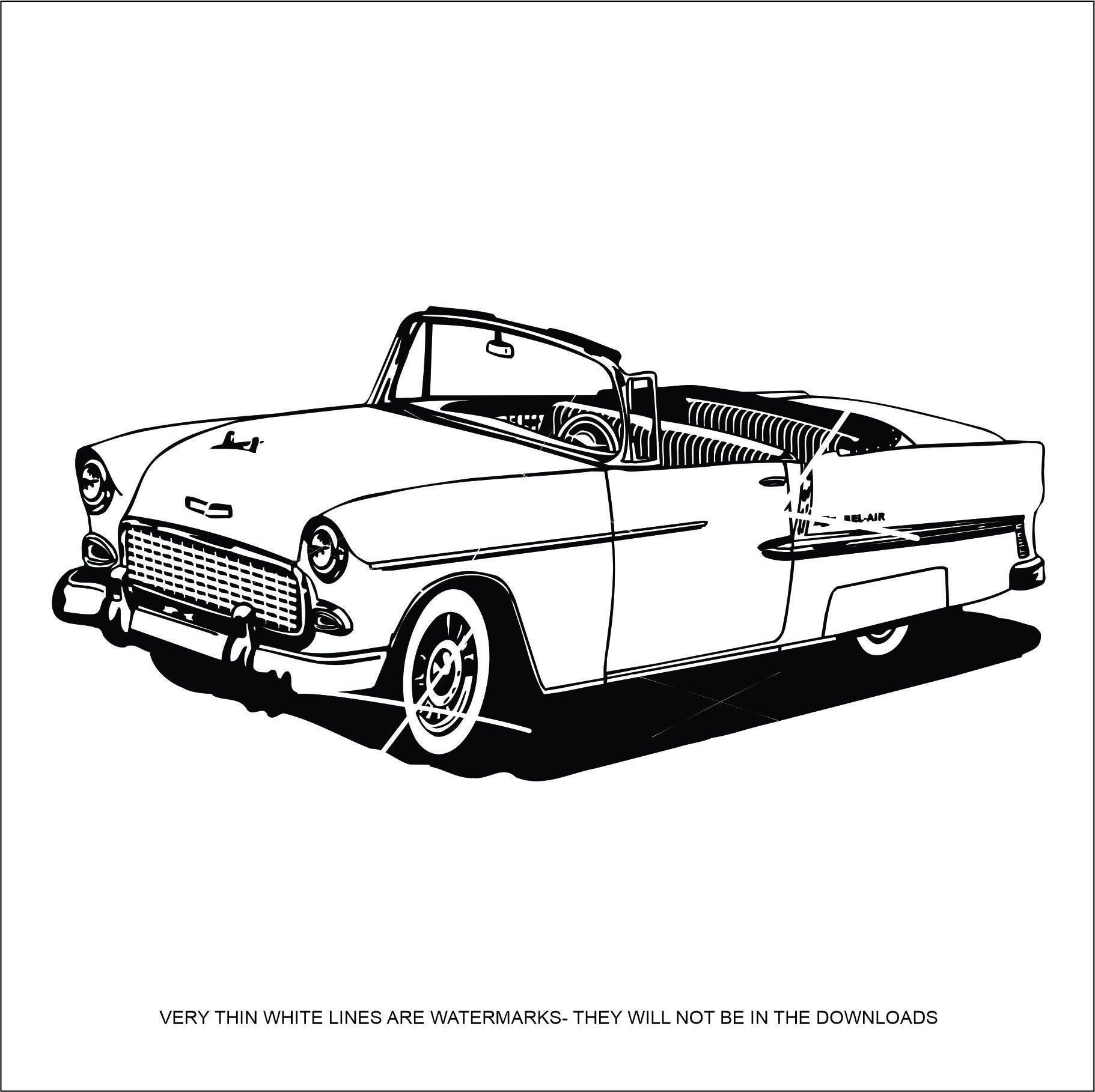 modelo 3d Chevrolet Bel Air Convertible 1955 - TurboSquid 653681, image size:1822x1818