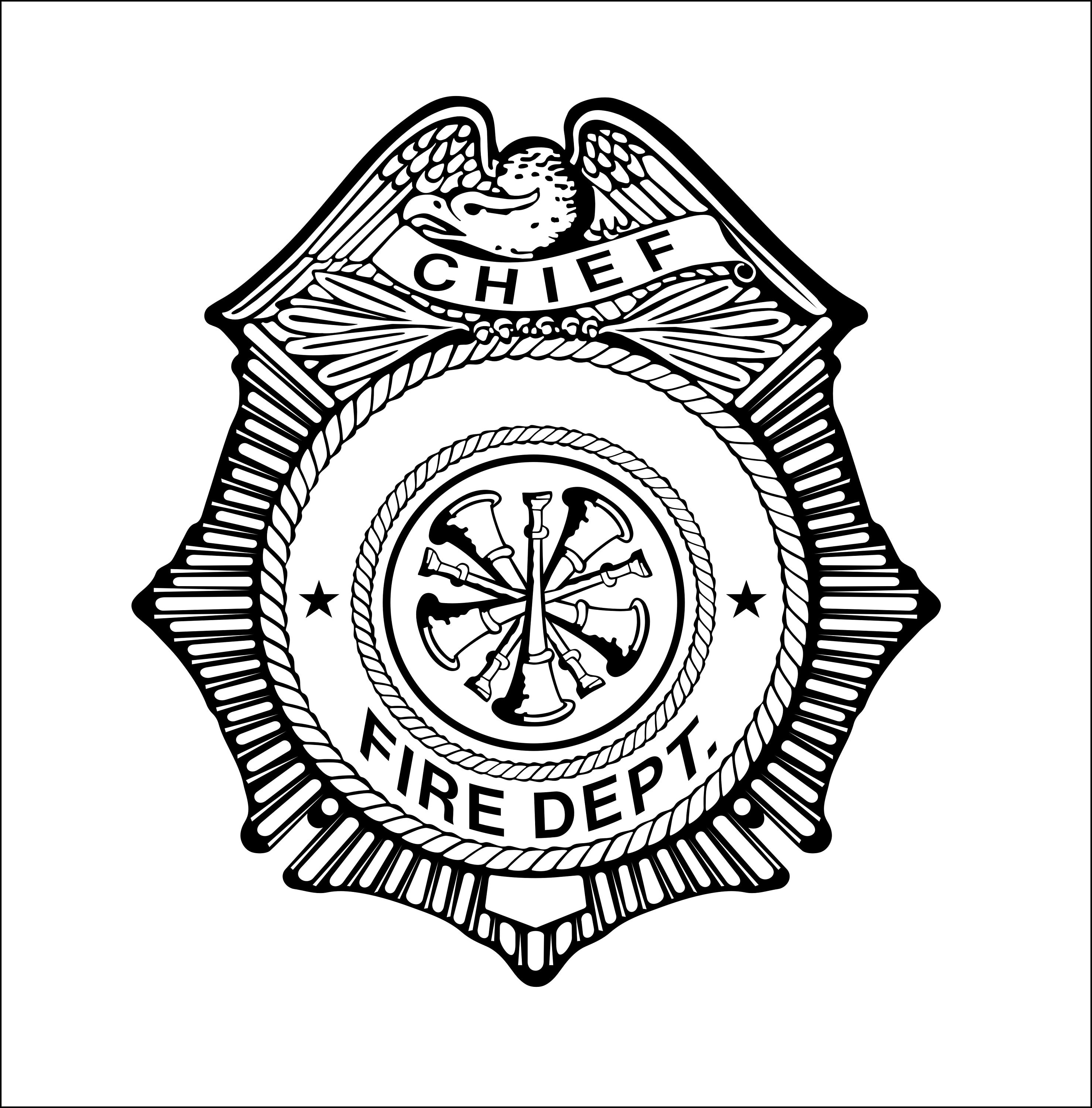 Fire Chief Badge Printable Fire Chief Badge Printable