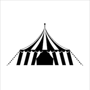 Canopy Tent Big Top Circus Animals Carnival Amusement Park * cut print design Image ClipArt digital download eps/dxf/png/jpeg/svg