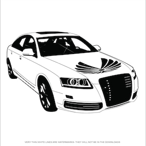 Retro Car Audi Classic Car Automobile Vehicle Auto Transportation * cut print design Image ClipArt digital download eps/dxf/png/jpeg/svg
