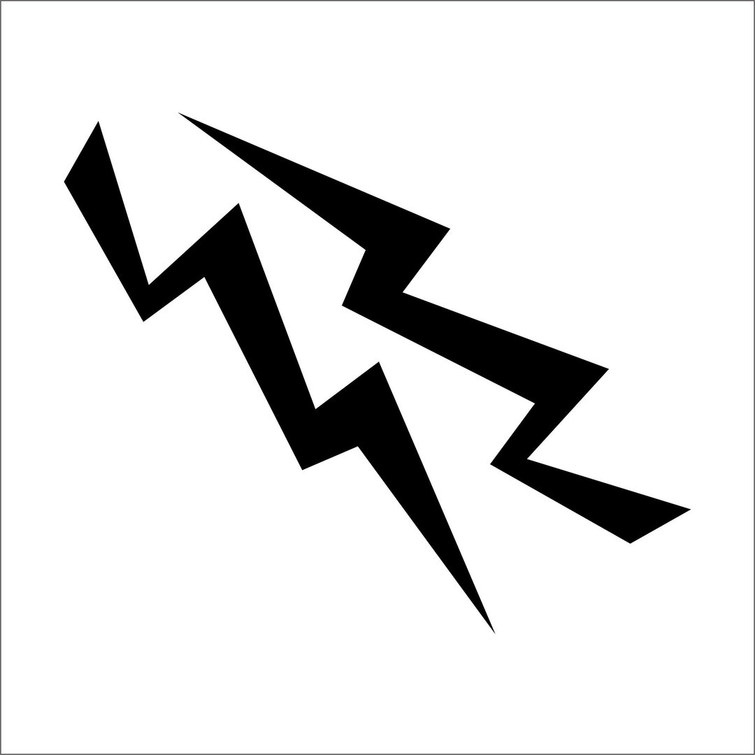 Lighting Bolt Thunderbolt Thunder Storm * SVG * Cut Sign Image Clipart ...