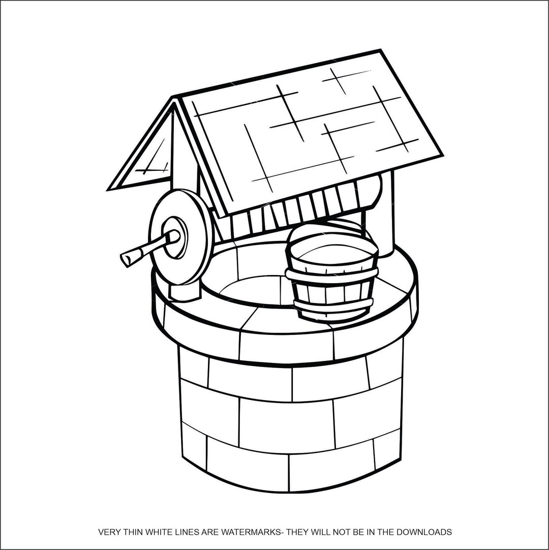 Wishing Well Bucket Water Groundwater Stream Coins Money Dreams