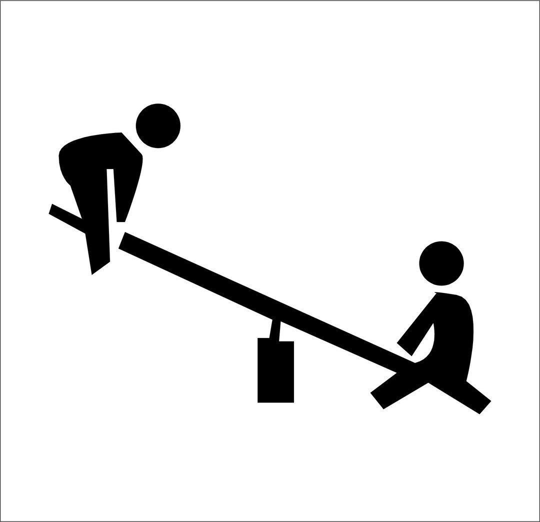 Simple Teeter Totter Swing Seesaw up Down Backyard Equipment Playground