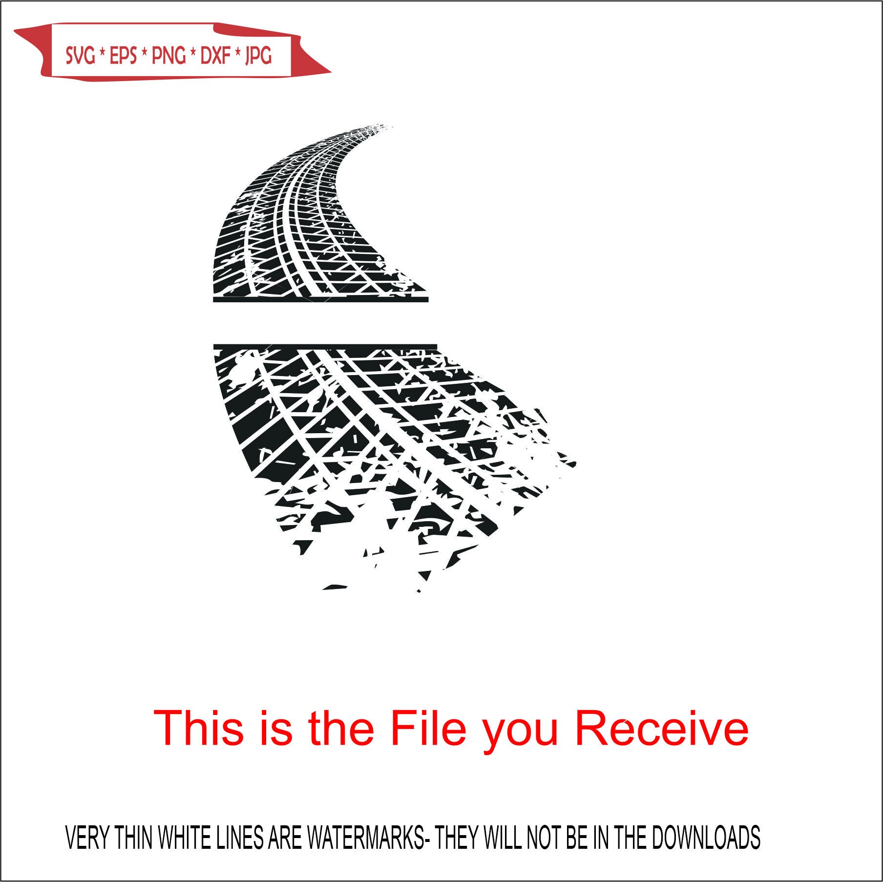 Tire Track Monogram Tyre Rubber Dirt Mud Ribs Voids Soil Marks Tread ...
