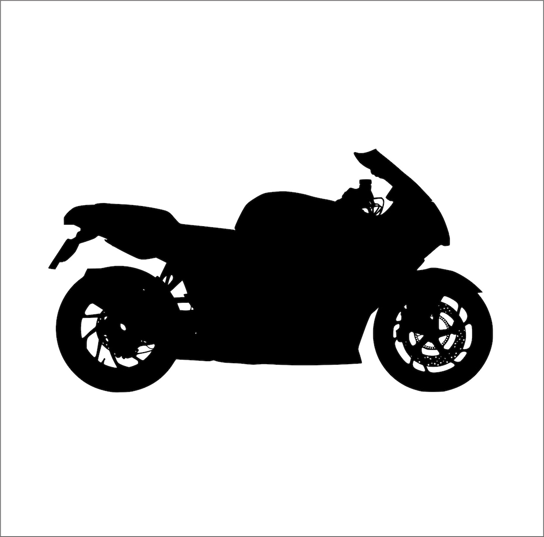 Simple Motorcycle Crotch Rocket Speed Sport Race Bike * Black