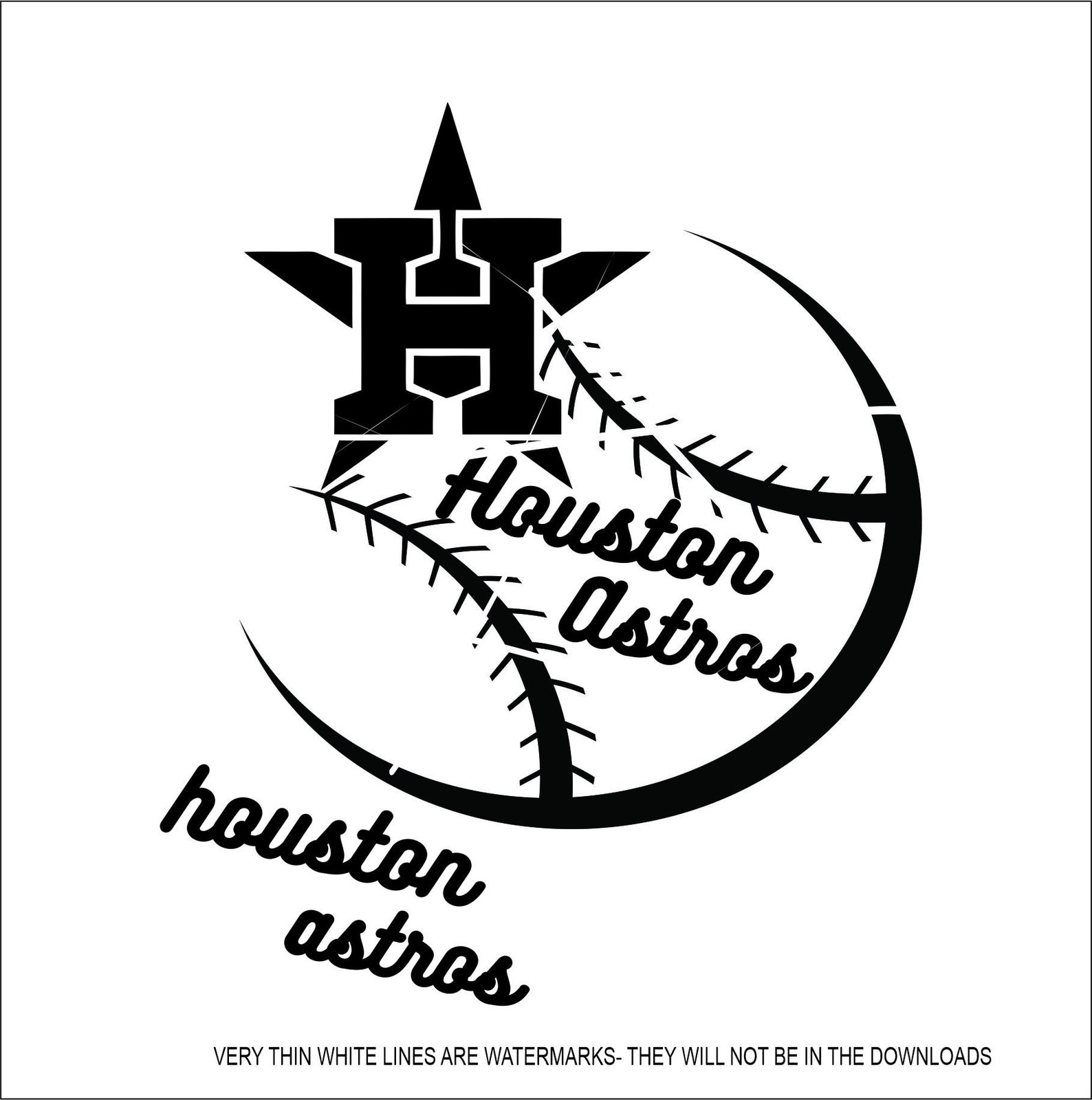 Baseball Houston Astros MBL Sport Game Team League Play SVG | Etsy