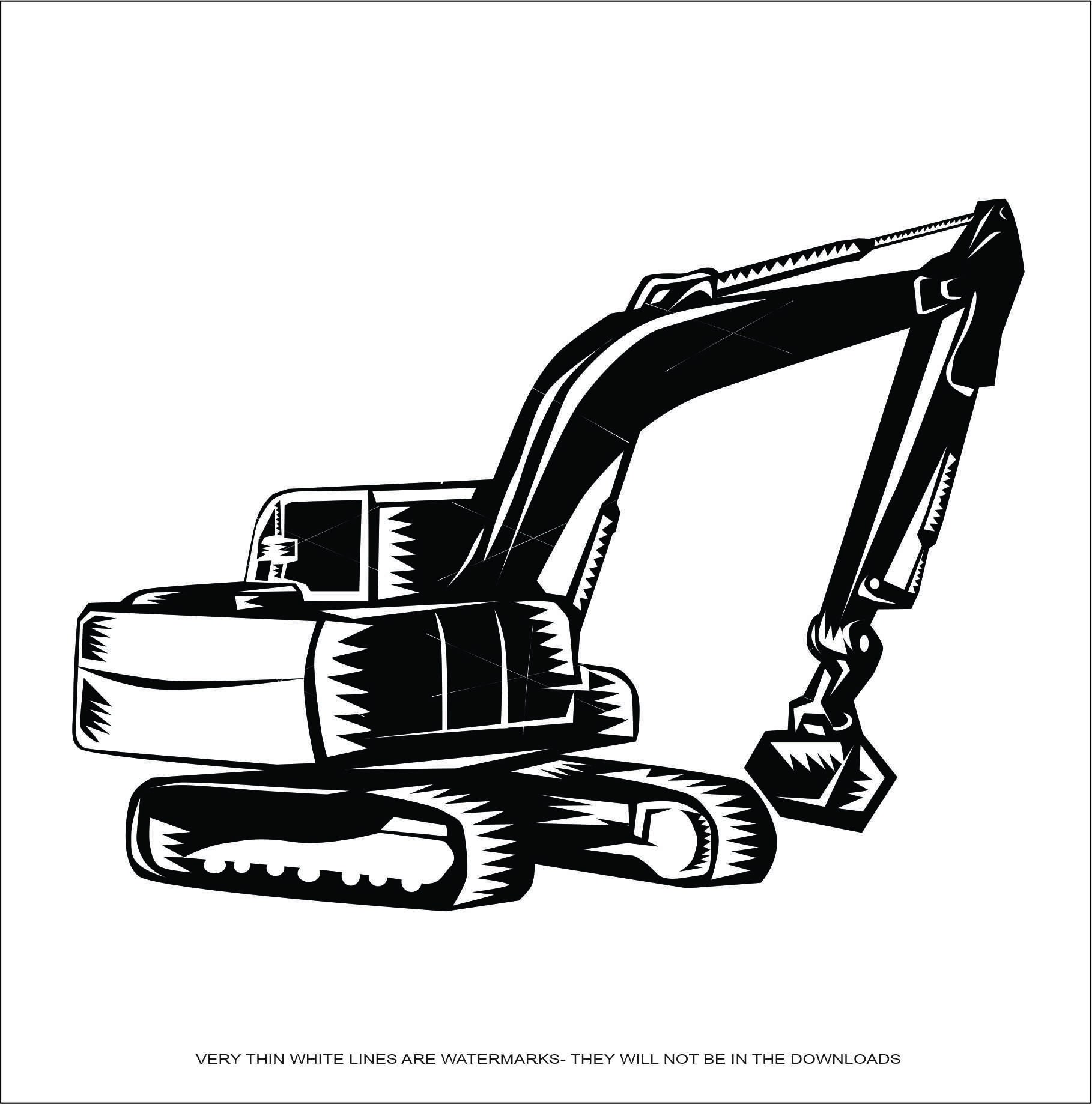 Construction Machinery Excavating Equipment Digger Digging Bucket Dig ...