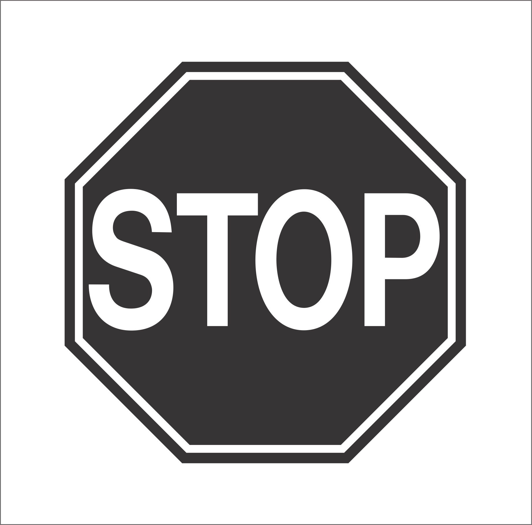 Stop Sign Halt Traffic Sign Notify Drivers Vehicles Road Traffic
