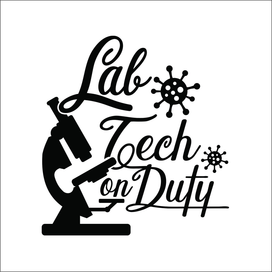 Lab Tech on Duty Microscope Medical Lab Doctor Nurse Etsy