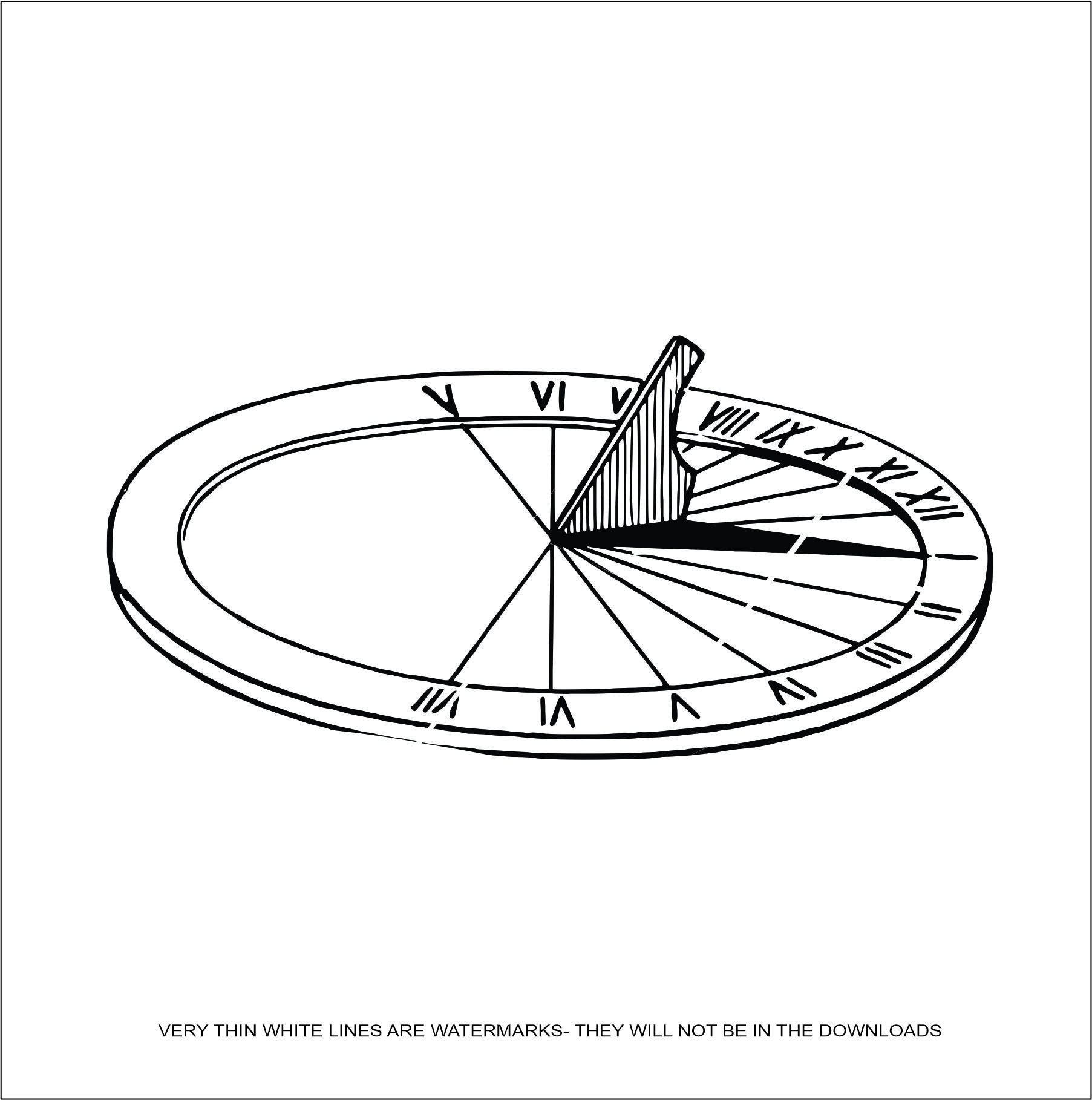 Sundial time of day clock hour sun sunlight rays sky shadow timekeeping