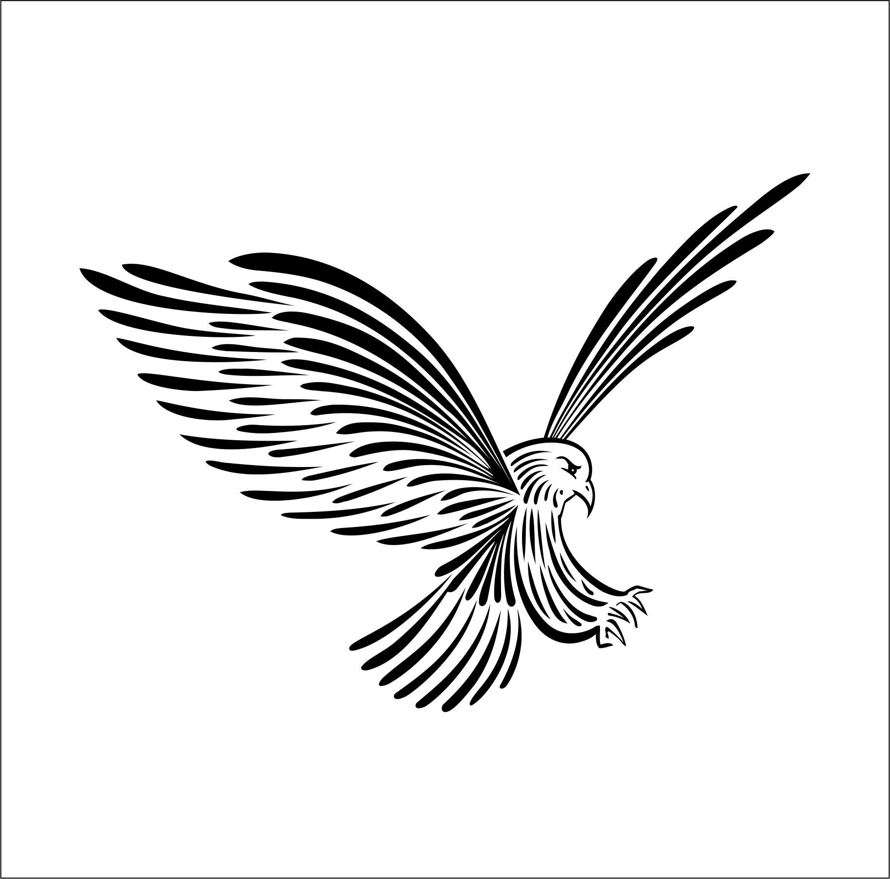 Bald Eagle Stunning Feathers * American Bird * Cut Sign Image Clipart  Digital Download Eps/dxf/png/jpeg/svg - Etsy, image size:1826x1803