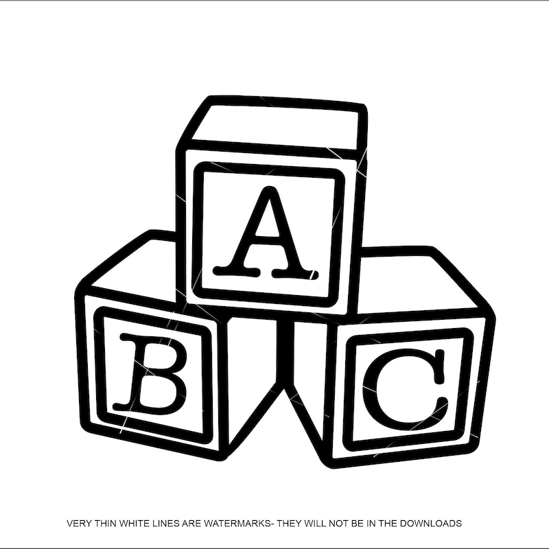 Wooden Alphabet Blocks - Etsy