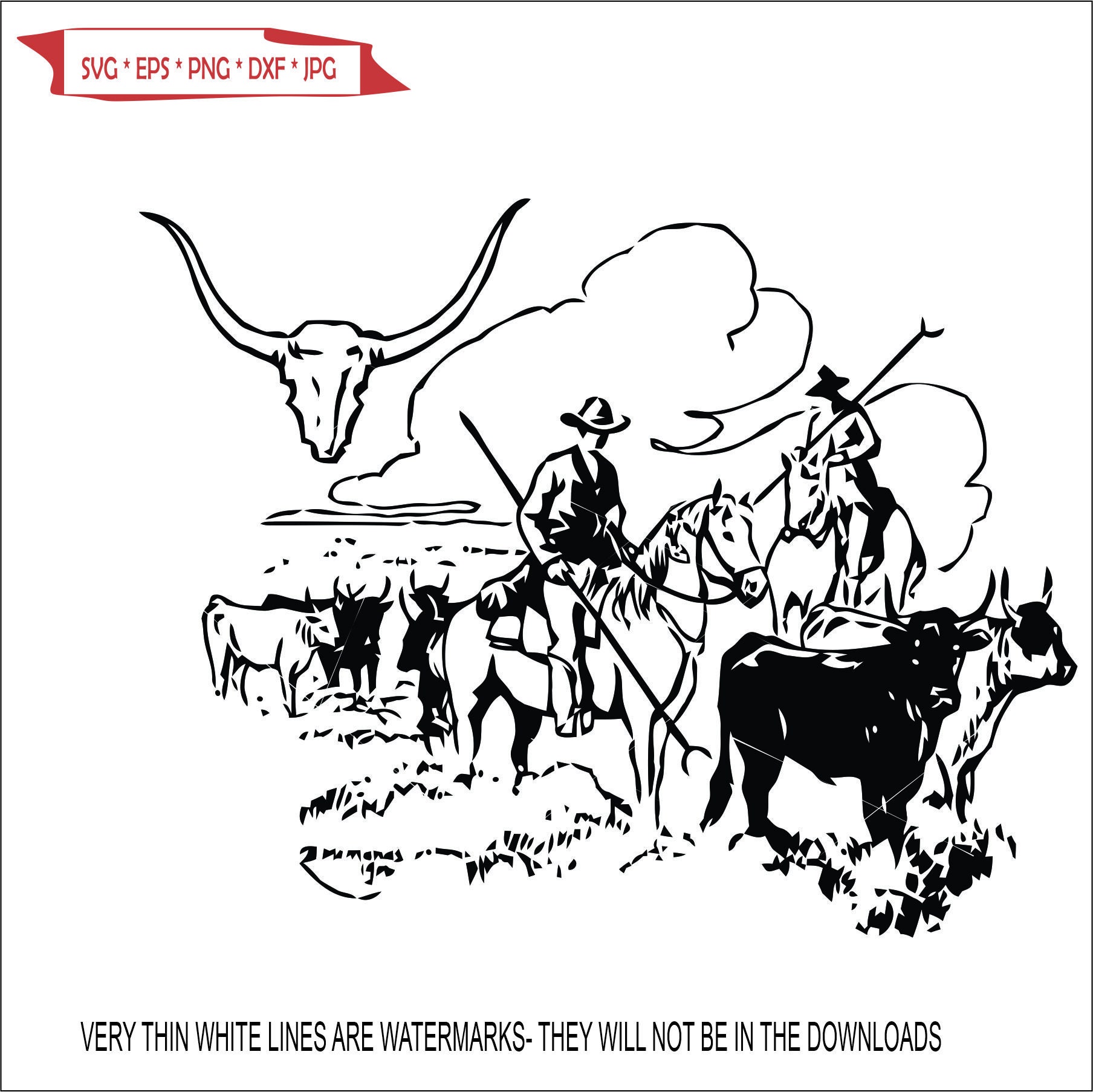 Buffalo Bull Roundup Cattle Drives Range Western Cowbpys Roper Etsy