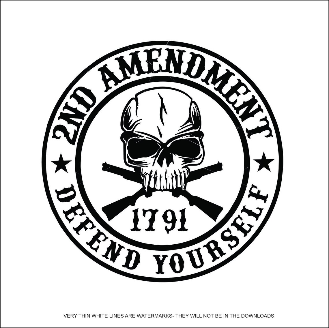 2nd Amendment Protect Yourself 1791 Gun Firearm American Etsy