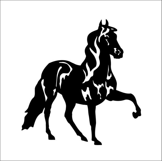 Horse Front leg Up Cut Sign Image ClipArt digital Etsy